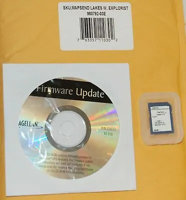 Magellan MapSend Lakes U.S.A. West Maps Pre-loaded SD Card EXplorist 400 500 600 • $9.45