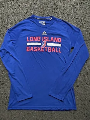 VINTAGE Adidas Long Island Nets NBA D League Long Sleeve Shirt M Brooklyn • $30