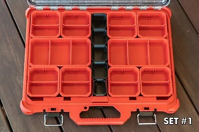 Center Bins Set For Milwaukee PACKOUT Low Profile Organizer • $15