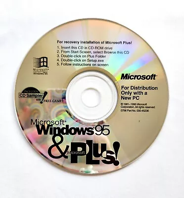 Windows 95 Plus Cd Software  • $29.95