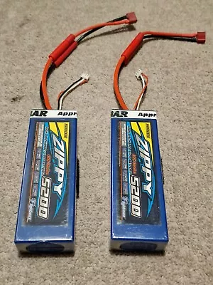 2pcs Zippy 2S 7.4V Battery 5200mAh 30c Lipo And Lipo Safe Battery Bag • £13.49
