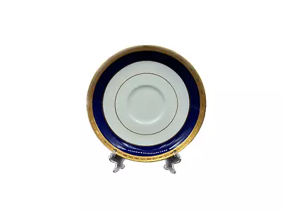 Tiffany & Co Minton Cobalt Blue Gold Trim Saucer  • $50