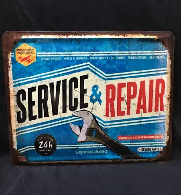 Service Repair Tin Sign Retro Style Vintage Old Classic Auto Classic • $24.99