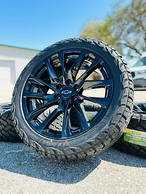 22  Black Chevy Silverado Tahoe Wheels Rims Tires Sierra Yukon Denali 2023 2024 • $1789