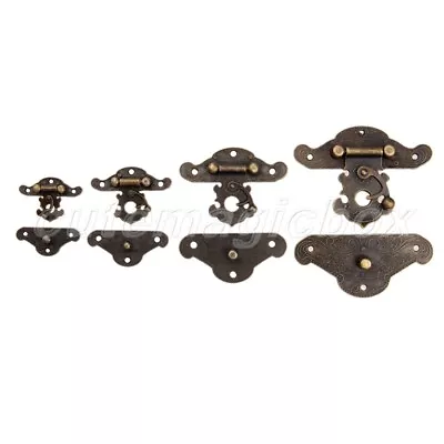 $2.49 • Buy Retro Jewellery Box Decor Latch Gift Antique Chest Hasp Pad Lock Clasp W/ Screws