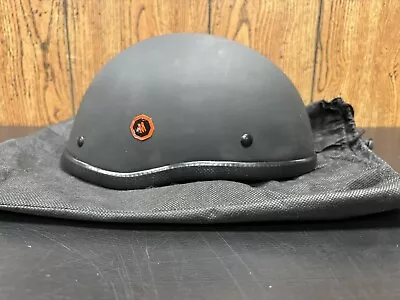  Flat Black Novelty Beanie Motorcycle Helmet Medium • $10