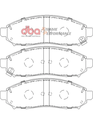 DBA Xtreme Performance Brake Pads Fits Nissan Navara 2.5 D22 DCi 4x4 (DB1835XP) • $155.90