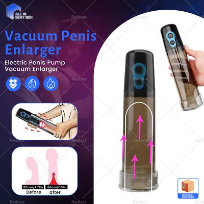 Electric Penis Pump Vacuum Male Erection Enlarger Cock Stretcher Penis Extender • $30.99