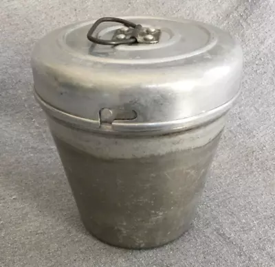 Antique Vintage Lunch Bucket Pail Wear-Ever Aluminum No. 1102 Coal Miner • $22