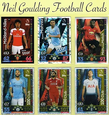 Topps MATCH ATTAX 2018-19 ☆ PREMIER LEAGUE  ☆ Football Cards #361 To #455 • £0.99