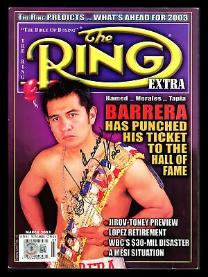 Marco Barrera Autographed Signed Ring Magazine Beckett BAS QR #BK08784 • $49