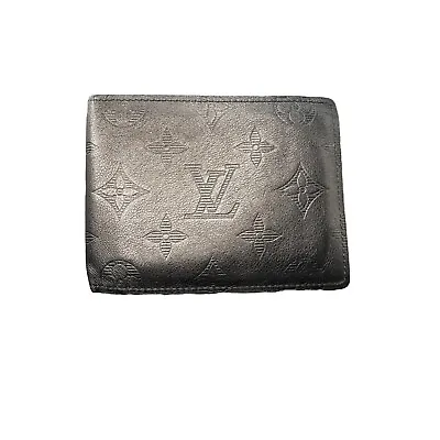 Louis Vuitton Calfskin Monogram Bifold Shadow Wallet M62901 • $350