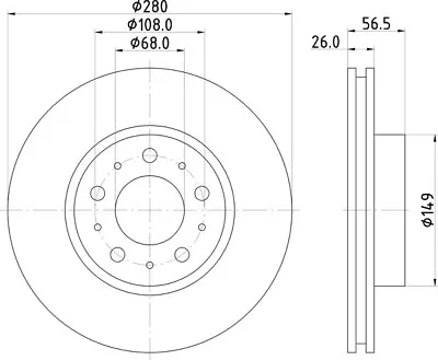 DON PCD15032 280mm Brake Disc Set Fits Volvo 740 760 780 940 960 • $57.91