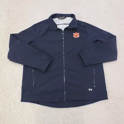 Auburn Tigers Jacket Mens 2XL XXL Blue Under Armour Softshell Windbreaker Rain • $39.99