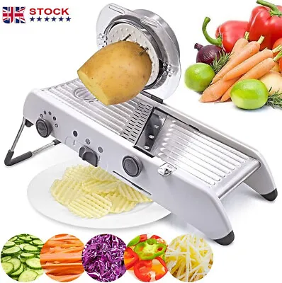 18 In 1 Adjustable Mandoline Slicer Professional Manual Vegetable Potato Cutter • £32.88