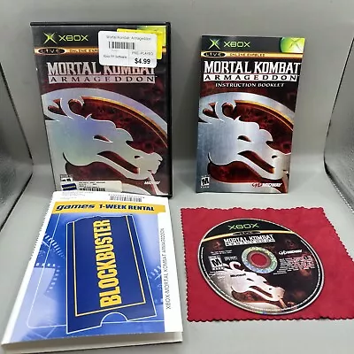 Mortal Kombat: Armageddon (Microsoft Xbox) Complete - CIB - Tested - Blockbuster • $39.99