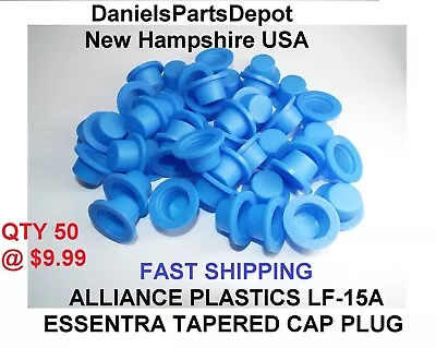 X50 1/2  Tapered Blue Cap Plug LDPE 10-05062 LF15A Alliance Plastic Protective • $9.99