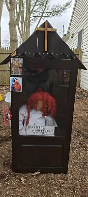 Raggedy Ann Annabelle Doll Locked In Case - The Real Haunted Annabelle ? • $2000