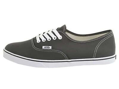 VANS Authentic Lo Pro Pewter Charcoal White Canvas Women Girls Shoes Sneakers • $45