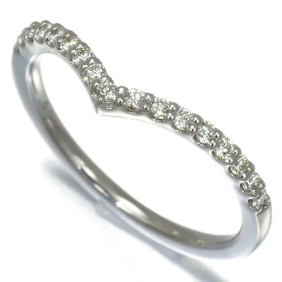 Auth GSTV Ring Diamond 0.20ct V Band US6.5-6.75 950 Platinum  • $364.20