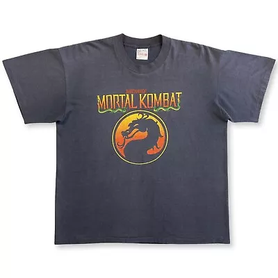 Mortal Kombat T-Shirt XL Vintage 1992 90s Faded Black MK Arcade Tee Grail Rare • $157.97
