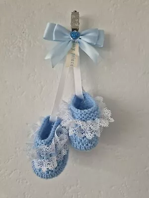 Romany Boys Prince Bootie Pram Charm Lace Bow Bling • £5