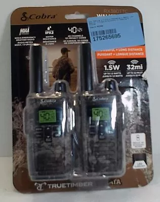 NEW OPEN BOX Cobra RX380TTC Walkie Talkies 2 Pack Camo $99.95 • $22.54