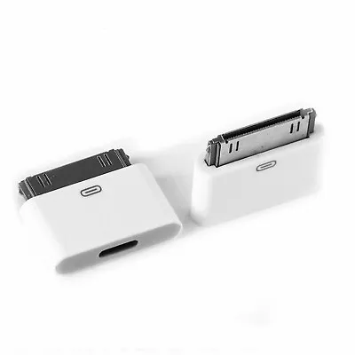 IPhone 4S IPad3 IPod4 8Pin Female To 30Pin Male OTG Convertor Adapter White • £3.49