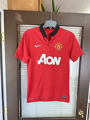 Authentic Nike Manchester United 2013-2014 Football Soccer Jersey Kit 532837-624 • $65