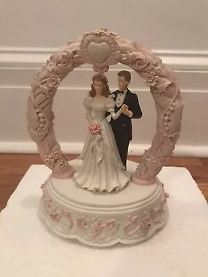 Vintage 1992 San Francisco Music Box Company Bride And Groom Wedding Cake Topper • $45.95