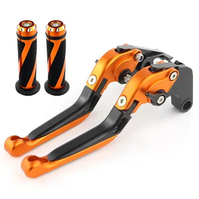 CNC Clutch Brake Levers And Grips Fit For Honda CBR600 F2 F3 F4 F4I 91-07 Orange • $45.99