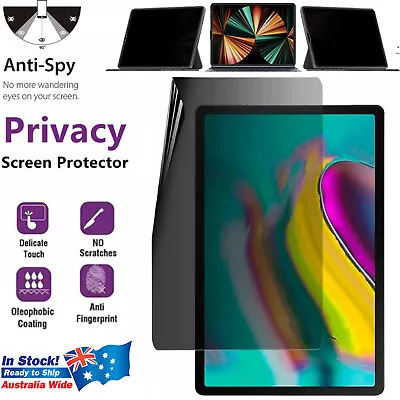 For Samsung Galaxy Tab S8+/S8/S6 Lite/A8/S7+/S7/A7 Lite Privacy Screen Protector • $15.99