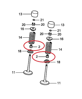 Set Of 2 Genuine Oem Honda Valve Stem Seal Xl Atc Trx Xr 200 250 350 400 Crf450 • $15.52