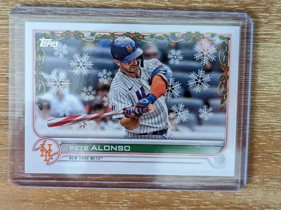 $4 • Buy Pete Alonso 2022 Topps Holiday Candy Cane Bat SP Short Print Variation #HW65 819