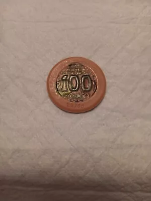 Casino Chip Monaco  100  Franc Societe Des Bains De Mer Pink/green • $25