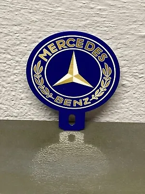 MERCEDES BENZ Metal Plate Topper Sign Sales Service Dealership Gas Oil Auto • $29.99