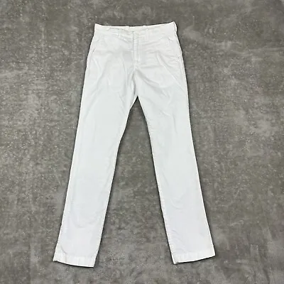 J.Crew 770 SLIM  STRAIGHT Selvedge Men’s Size 30 X 34 White Denim 100% Cotton • $21.75