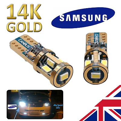 E Class W211 02-08 SUPER BRIGHT 14K Gold Samsung 501 LED Bulbs Side Plate Canbus • $16.14