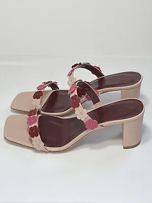 $199.98 • Buy STAUD Floral Leather Sandals Size 36.5