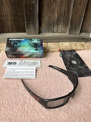 Oakley 3X Gascan Transformers Matte Black HDO-3D OO9143-04 Optimus Prime NICE • $400