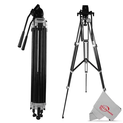 Vivitar 75  Aluminum Alloy Tripod Two-Way Fluid Head 360° Panning 30lbs Capacity • $109.99