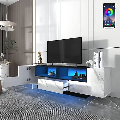 71 In LED TV Stand Cabinets For 80'' TV Entertainment Center With Large Strorage • $215.64