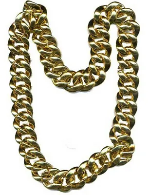 36  Thick Gold Chain Necklace Pimp Gangster Hip Hop 80's Mr T • $11.99