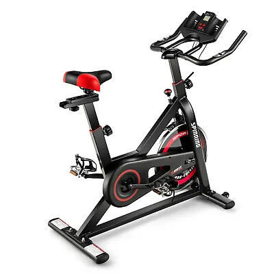 Indoor Cycling Exercise Bike Adjustable Stationary Bike Fitness Spinning Bicycle • £129.95