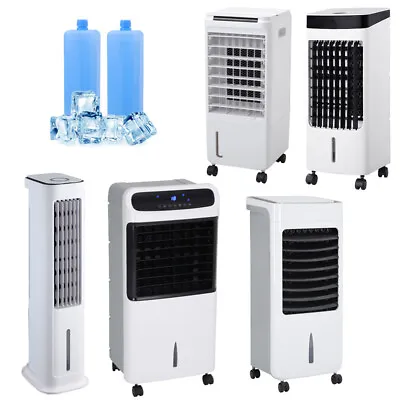 Portable Air Conditioning Unit Ice Cold Water Humidifier Small Mobile Cooler Fan • £139.95