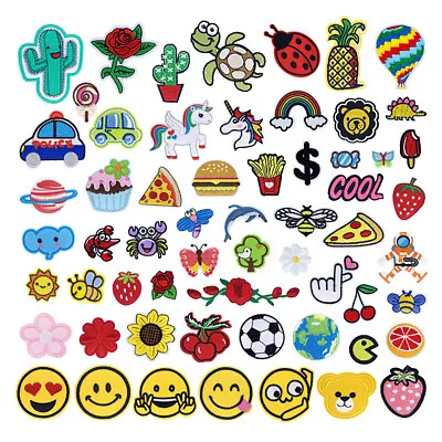 32/60x Iron On Patches Cartoon No Sewing Patches For Clothes Jeans Embroidered • $11.88