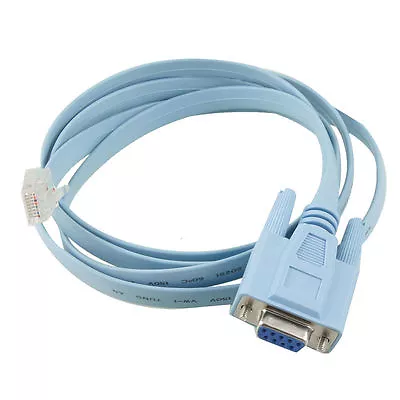 £4.95 • Buy 1.5m RJ45 Male To 9 Pin RS232 RS-232 DB9 Female Plug LAN Router Cable Connector