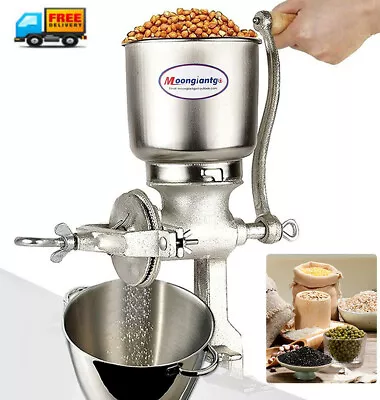 Manual Hand Mill Grinder For Grains Corn Beans Stainless Steel Seed Grinder Tool • $60.89