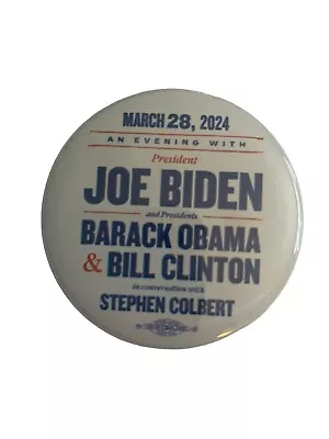 Joe Biden Bill Clinton Barack Obama Radio City Music Hall Official Button Last 1 • $17.50