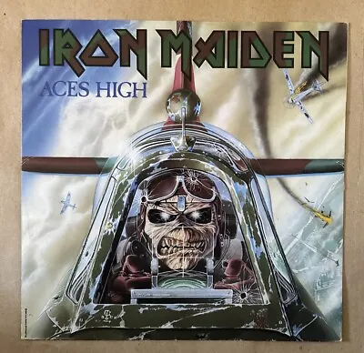 Iron Maiden UK 12” 45 Rpm Single Aces High 1984 12 EMI 5502 Vinyl • $49.95